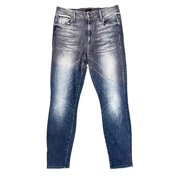 Mother High Waisted Looker Ankle Leave The Lights On Gray Denim Jean Size 30 - Picture 2 of 10